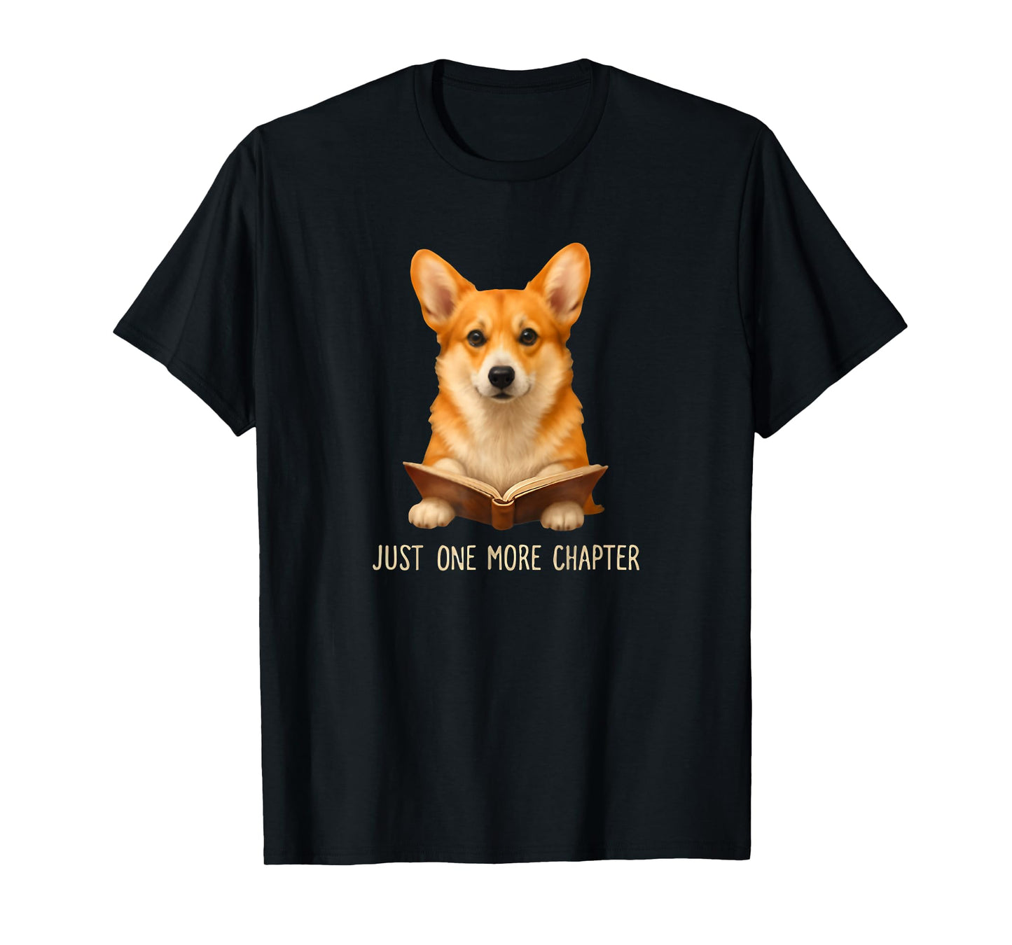 Funnt Cute Corgi Book Lover T-Shirt