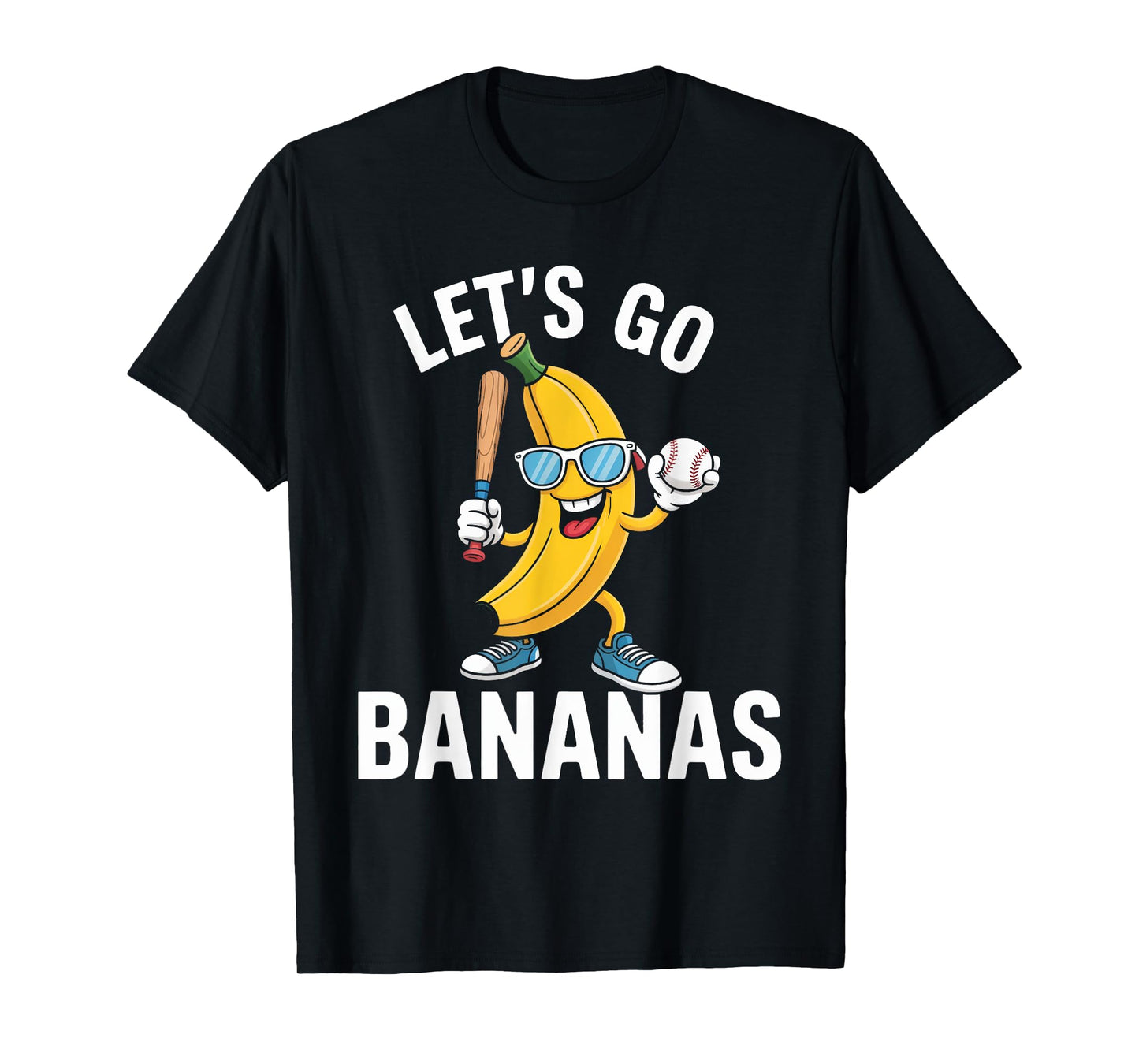 Funny Let's Go Bananas Cute Banana Fruit Lover Game Day Kids T-Shirt