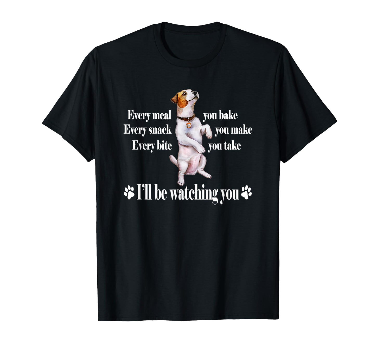 Mens Womens JRT Dog Lover Watching Snack Jack Russell T-Shirt
