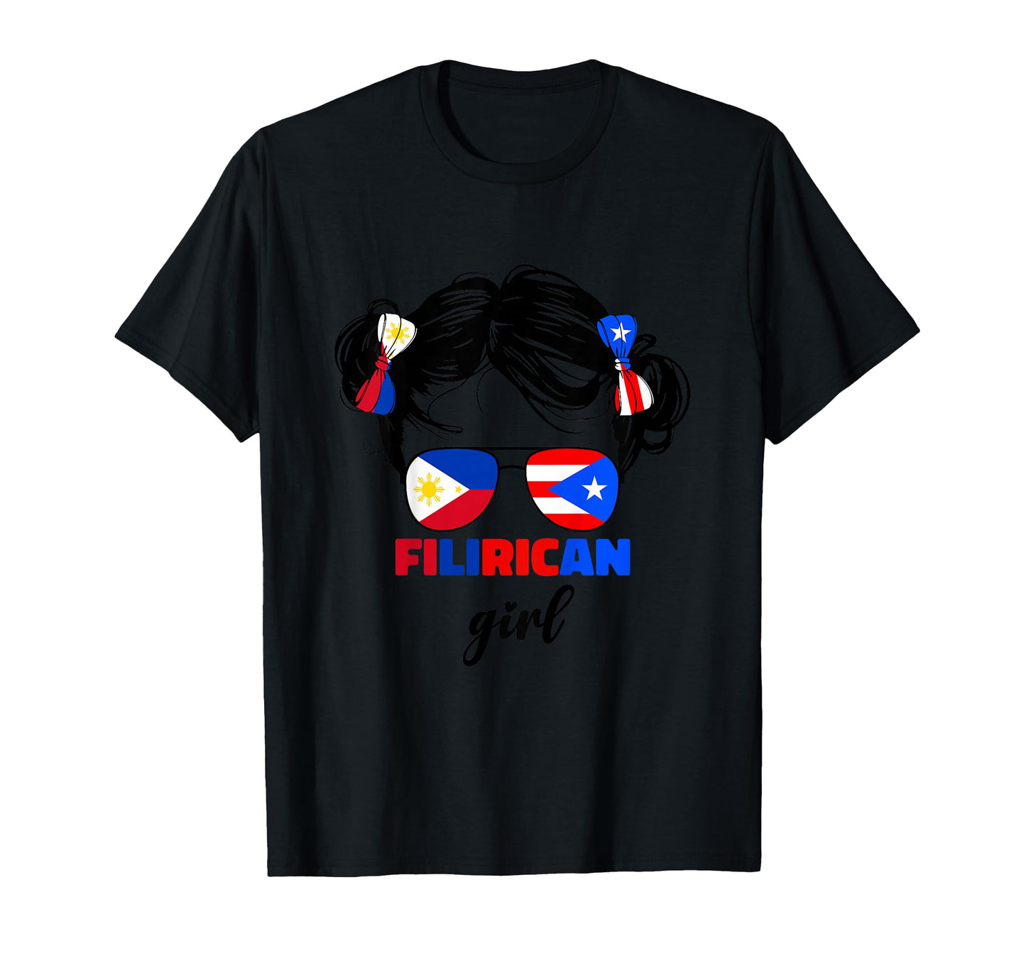 Filipino And Puerto Rican Rico Philippines Kids FiliRican T-Shirt