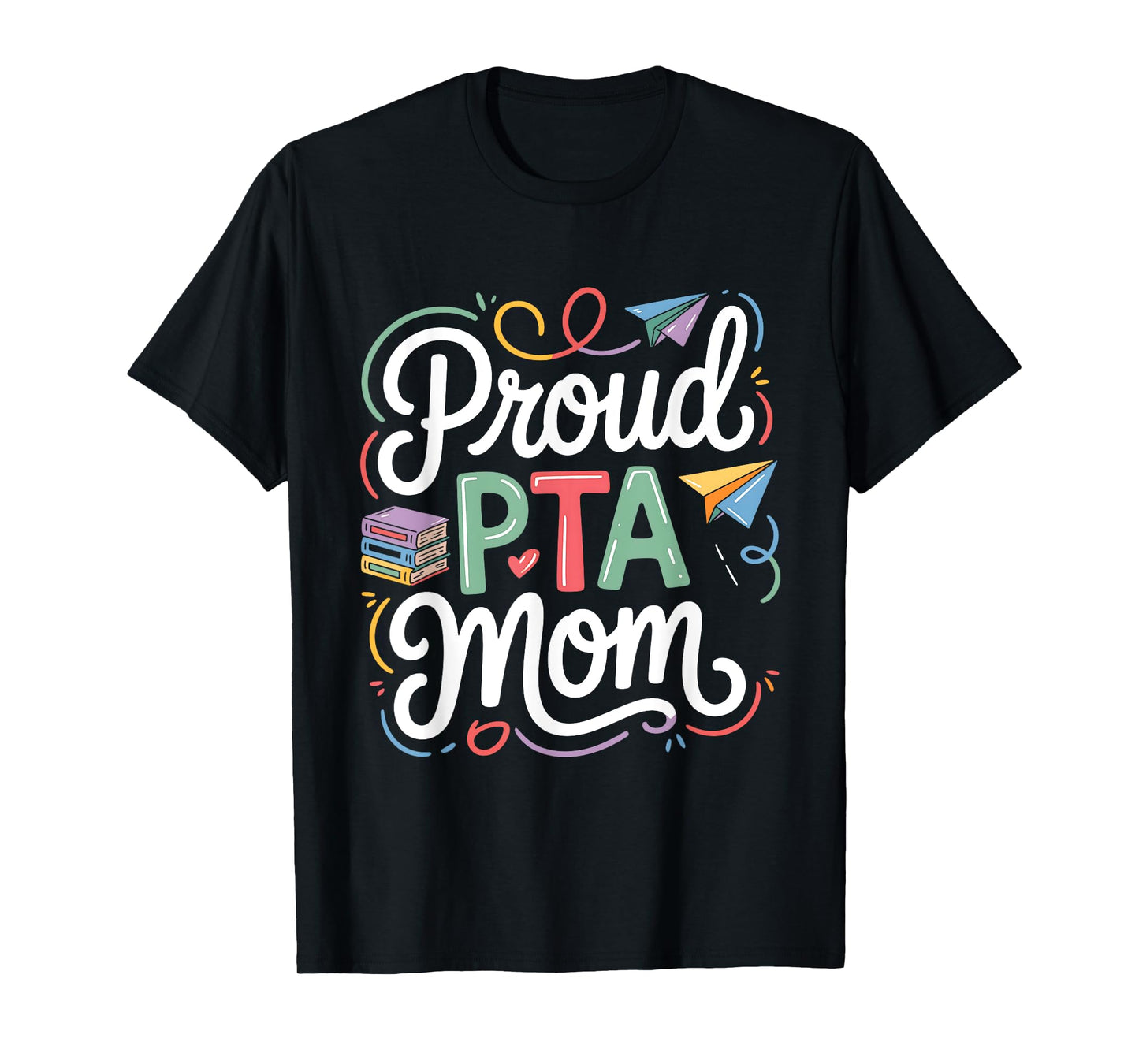 Cute school supporter meeting matching women Proud PTA Mom T-Shirt
