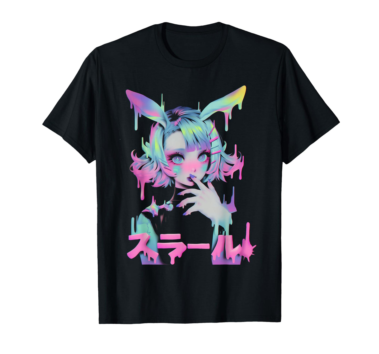 Anime Manga Cyberpunk Aesthetic Techwear Harajuku Bunny T-Shirt