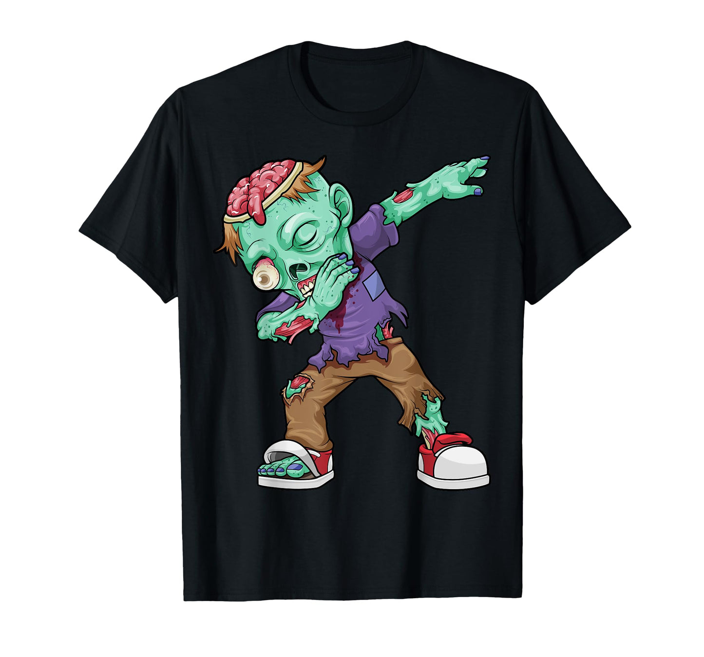 Dabbing Zombie Halloween Costume Funny Zombies Boys Kids Dab T-Shirt