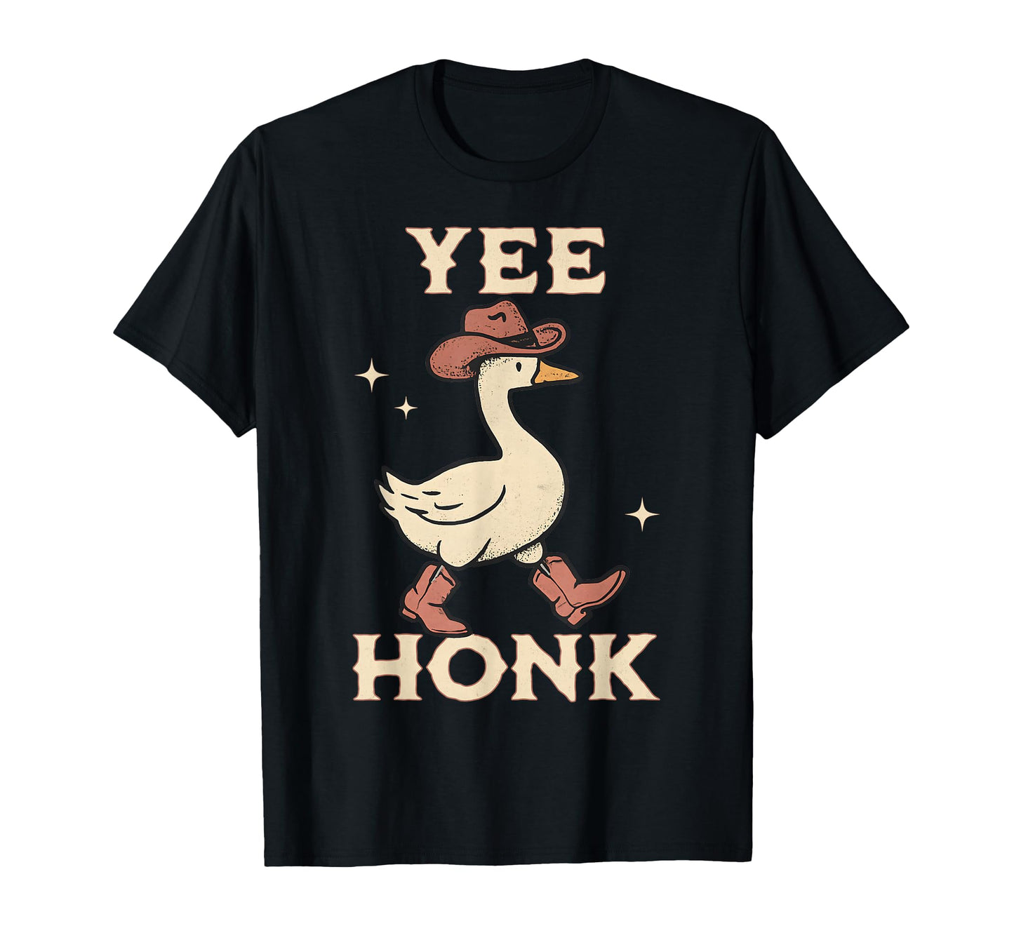 Yee Honk Funny Western Goose Cowgirl Southern Women's Cute T-Shirt