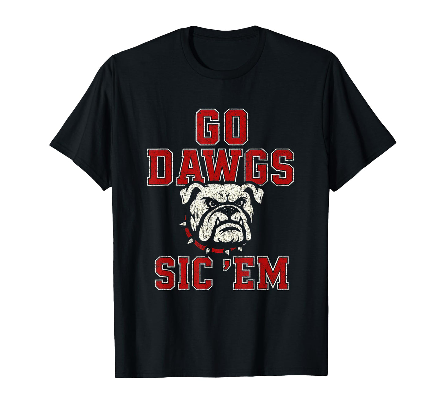 Go Dawgs Sic Em Bulldog School Spirit for Men Women Kids T-Shirt