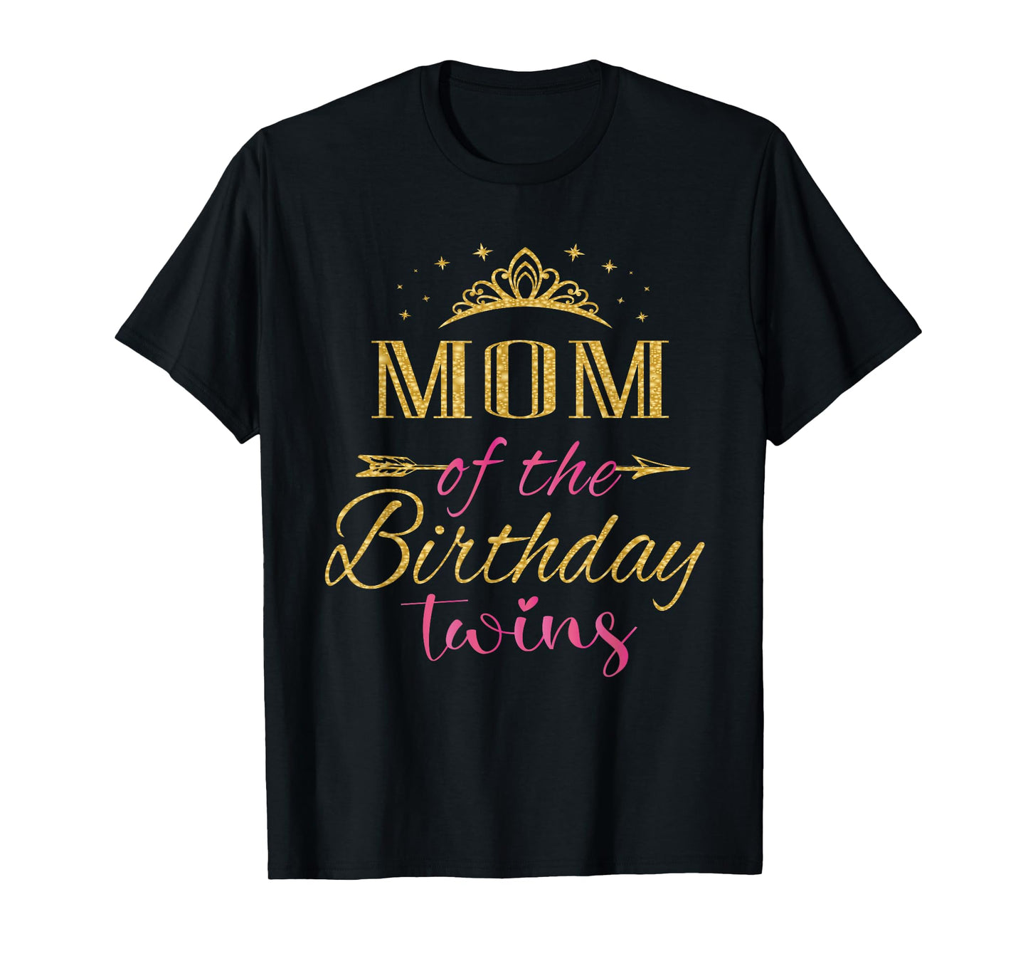 Mom of The Birthday Twins Kids Party T-Shirt