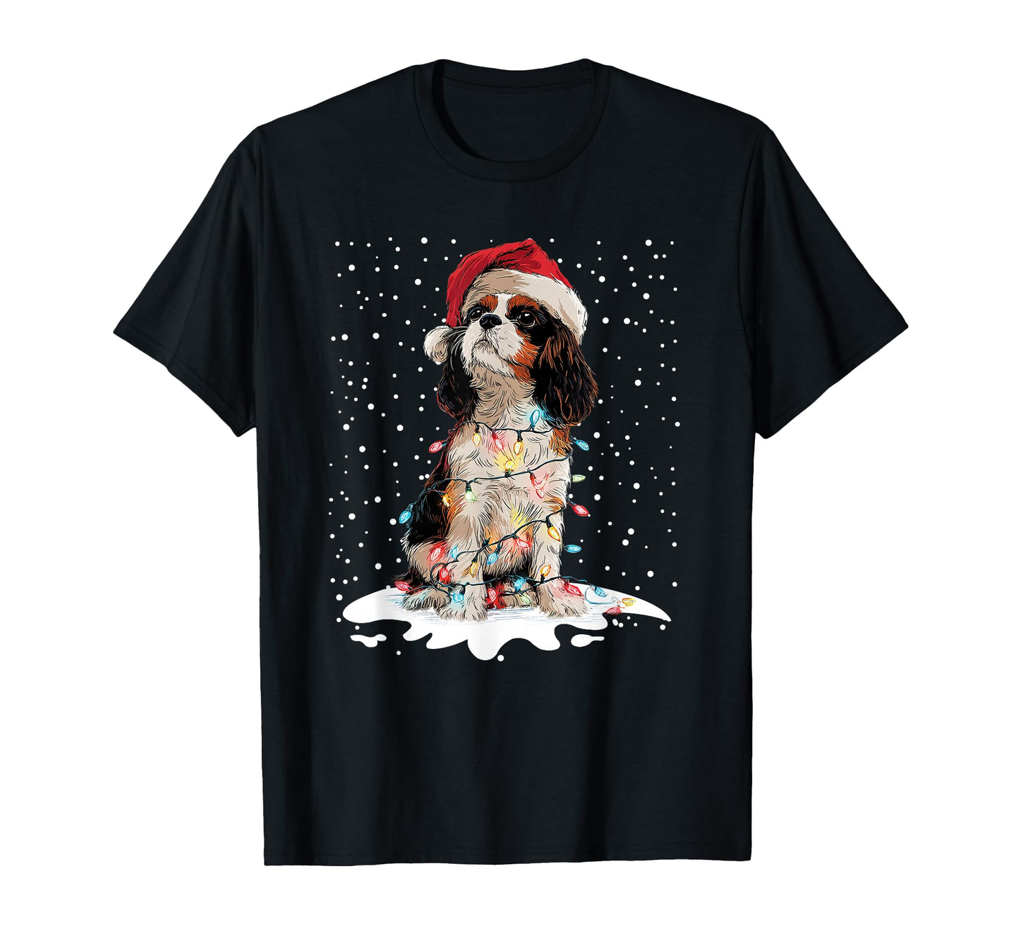 Cavalier King Charles Spaniel Dog Christmas Pajama Men Women T-Shirt