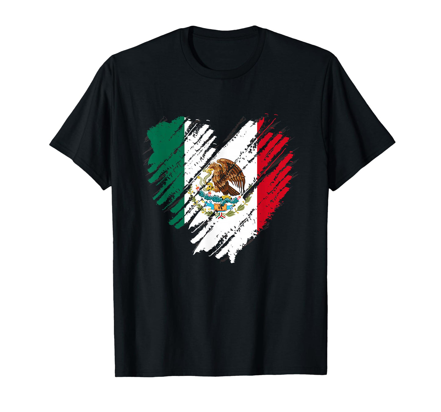 Mexico City Mexican Flag Heart Gift Mexico T-Shirt