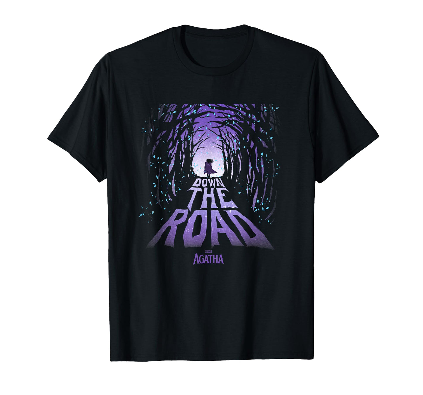 Marvel Agatha All Along Down The Road Witches Purple Logo T-Shirt