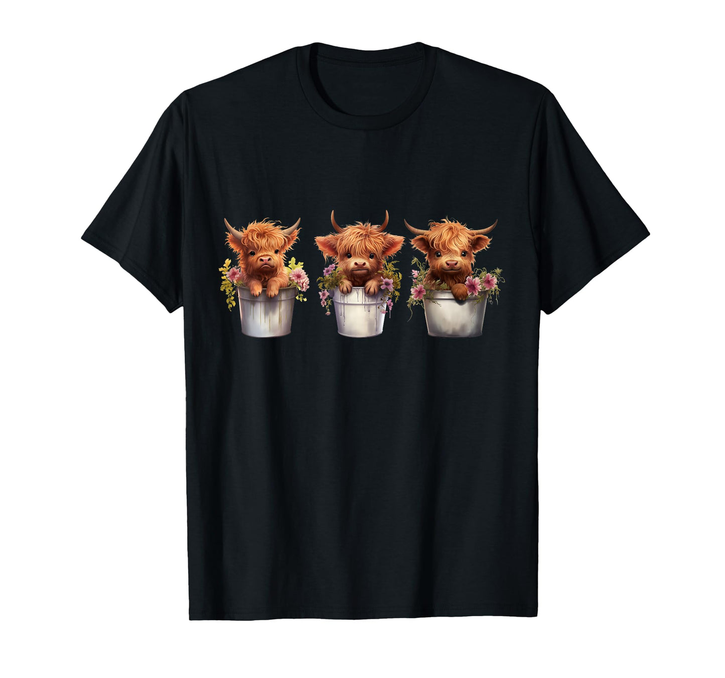 Cute MINI Highland Cow T-Shirt