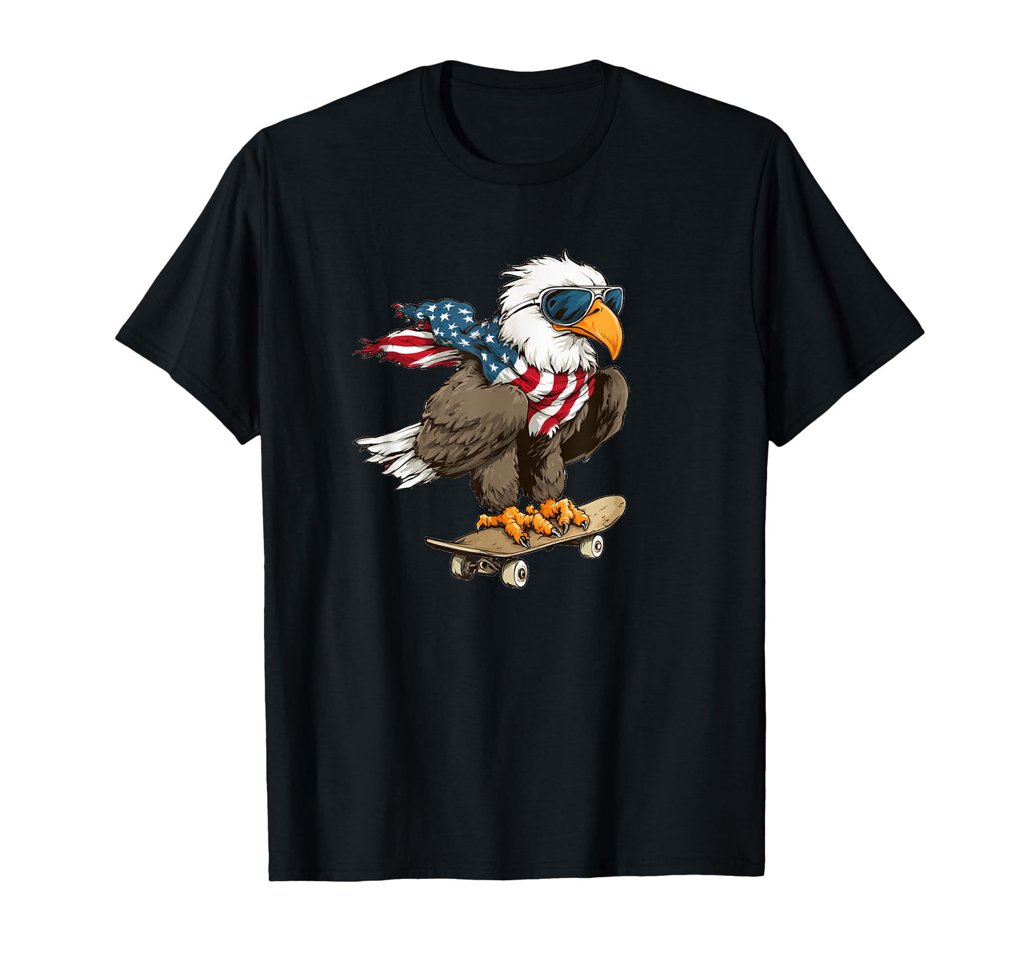 Cool Eagle with Bold Shades and Skateboard Costume T-Shirt