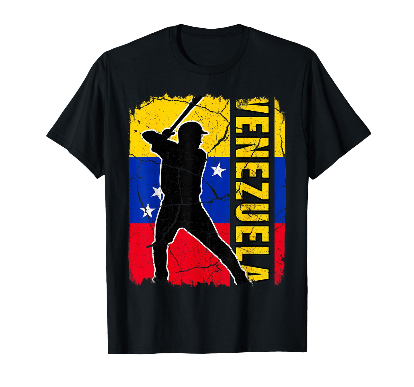 Venezuelan Baseball Player Venezuela Flag Baseball Fans T-Shirt