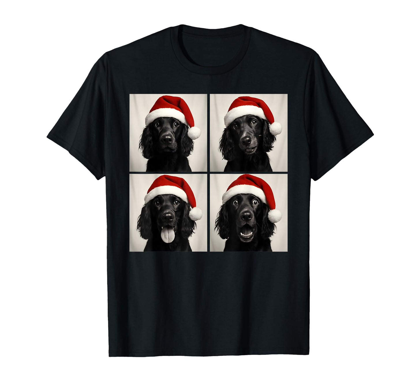 Funny Christmas Boykin Spaniel Santa Dog Lover Photo Booth T-Shirt