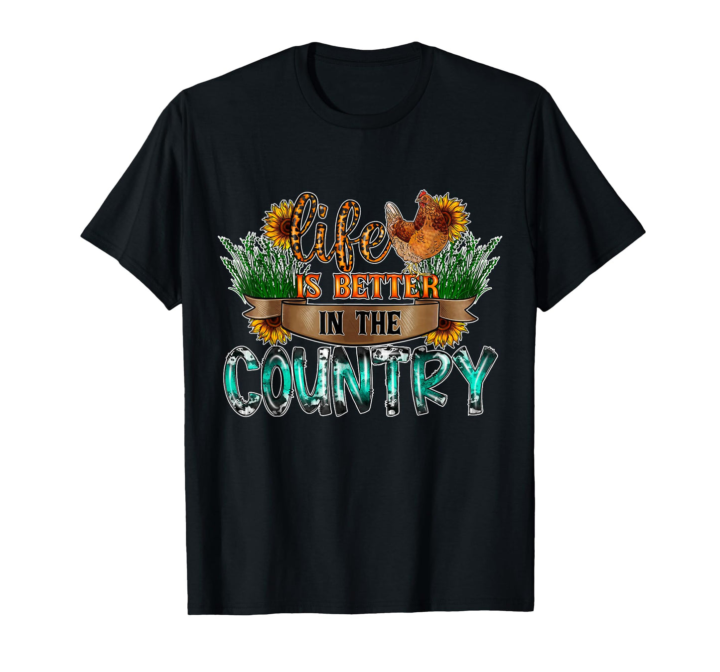 Life is Better in the Country Farm Girl T-Shirt