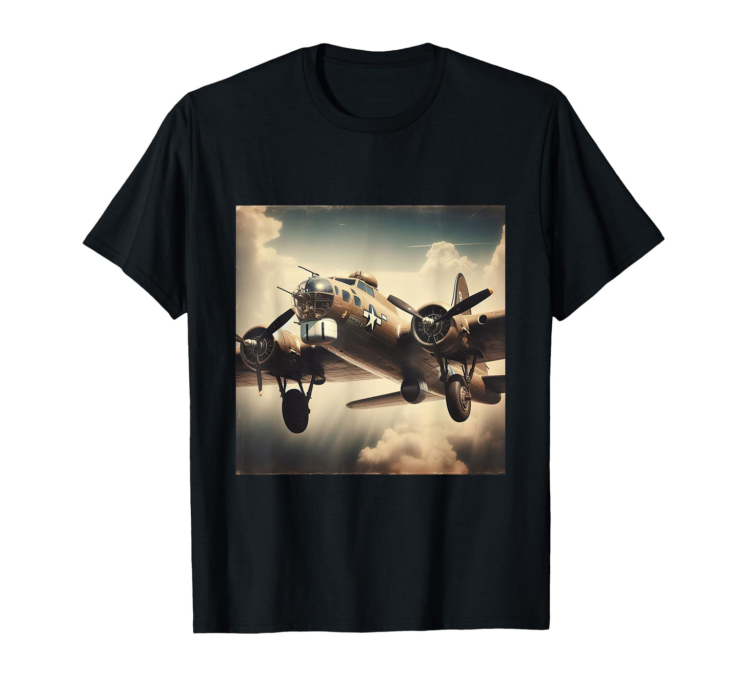 B 17 Flying Fortress USA WW2 Warplane T-Shirt