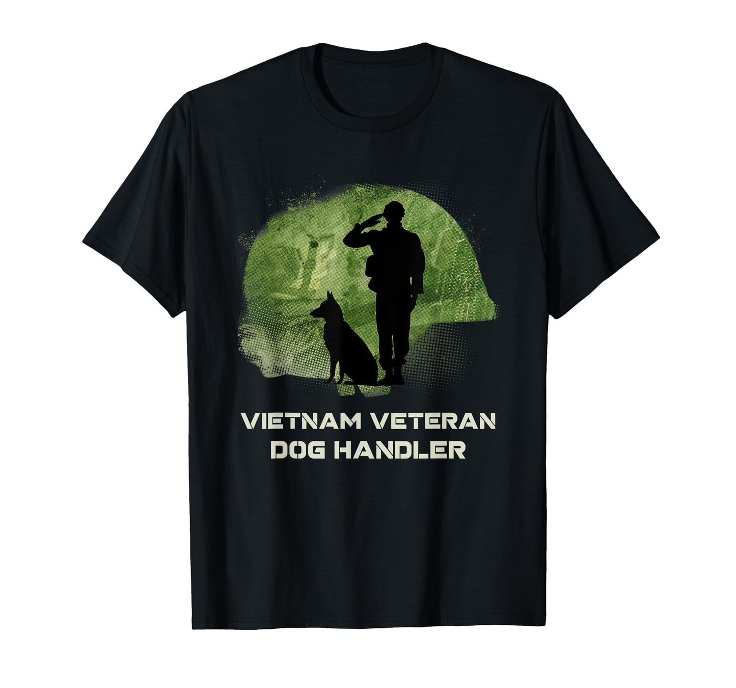 Vietnam Veteran Dog Handler K9 Salute T-Shirt