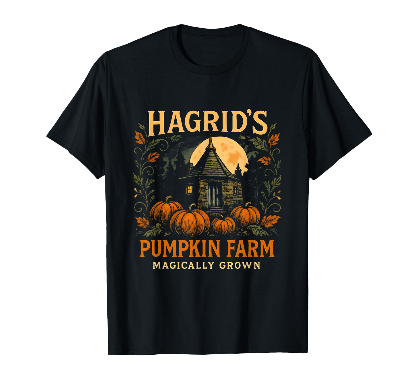 Hagrids Pumpkin Farm Spooky Season Halloween Fun T-Shirt