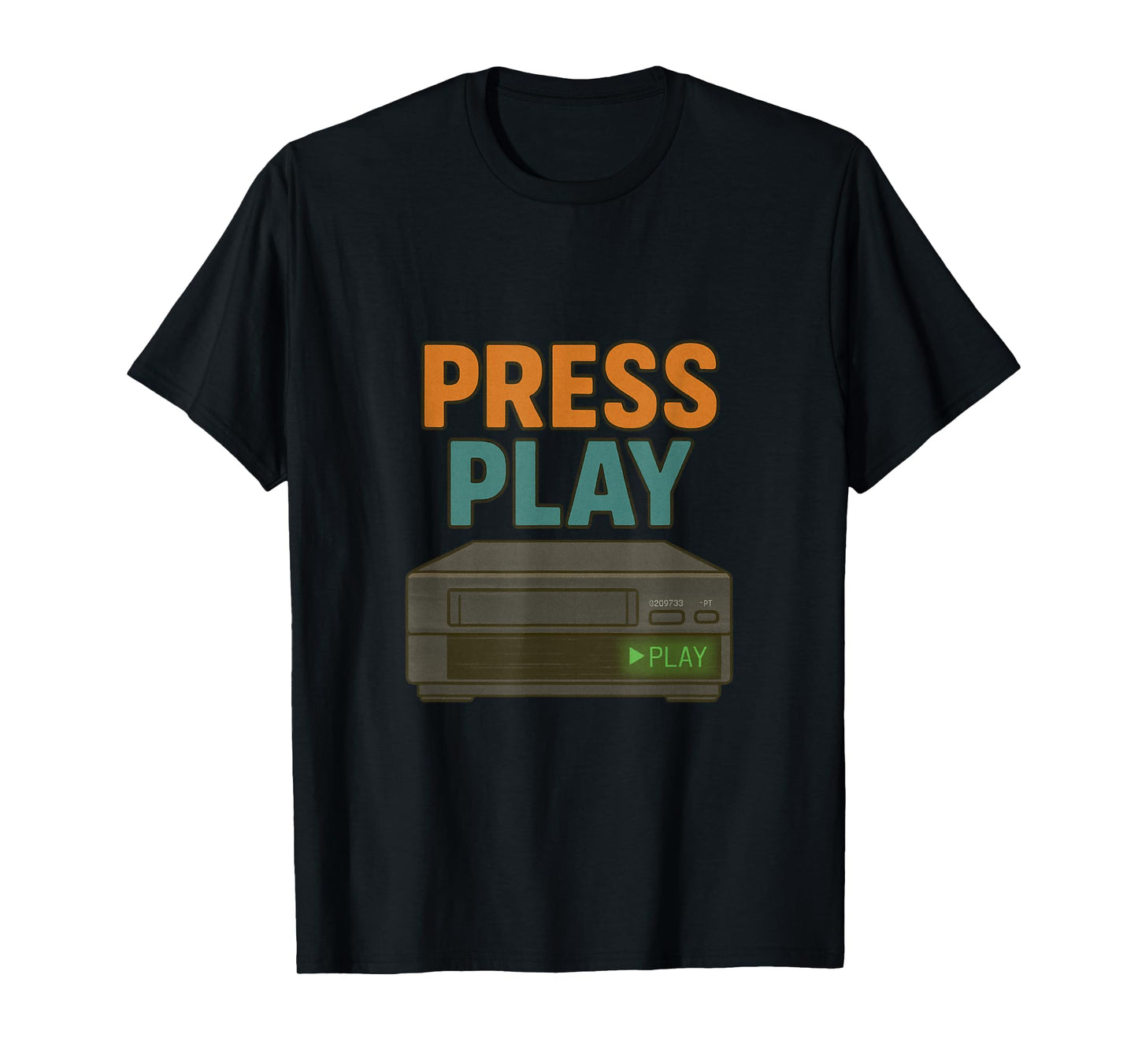 Funny VHS Cassette Retro Analog Nostalgia Theme T-Shirt
