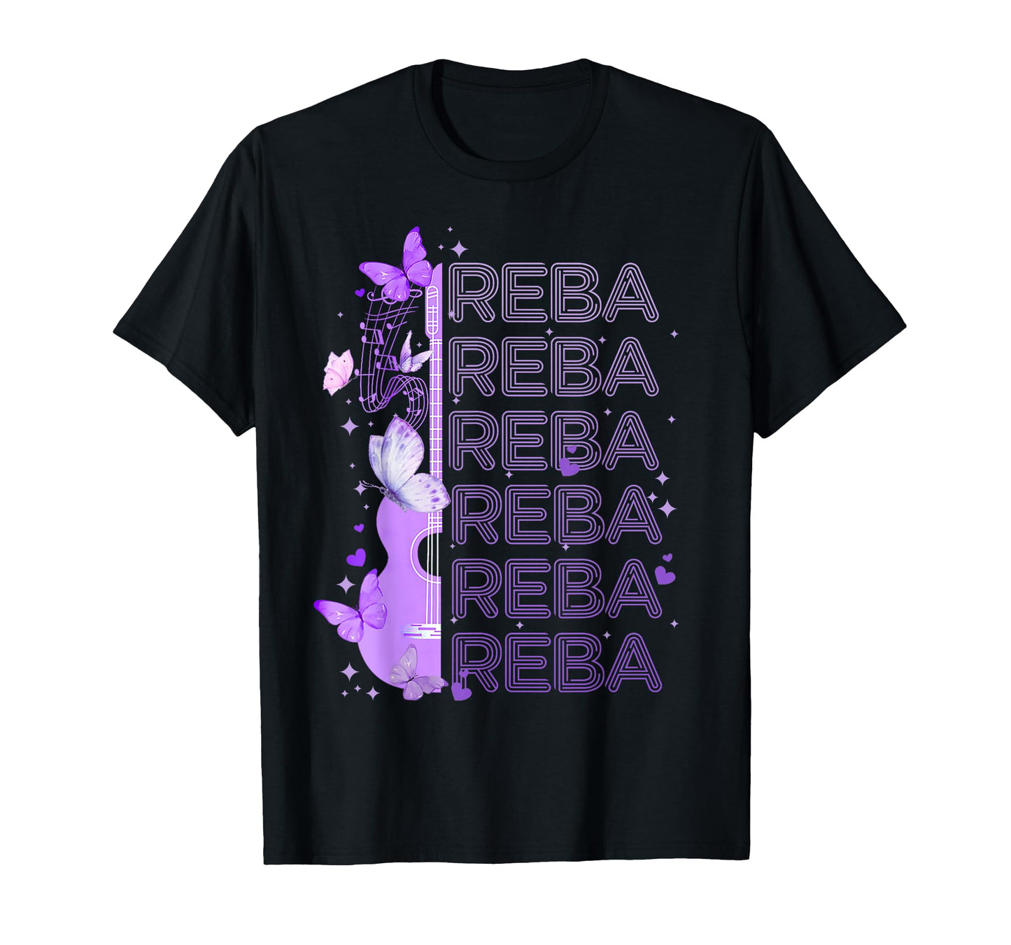 Vintage Reba Name Retro Style 70s 80s First For Men Women T-Shirt