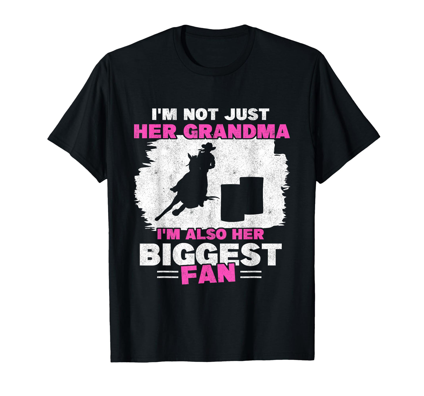 Grandma of Barrel Racer Biggest Fan Horse Barrel Racing T-Shirt