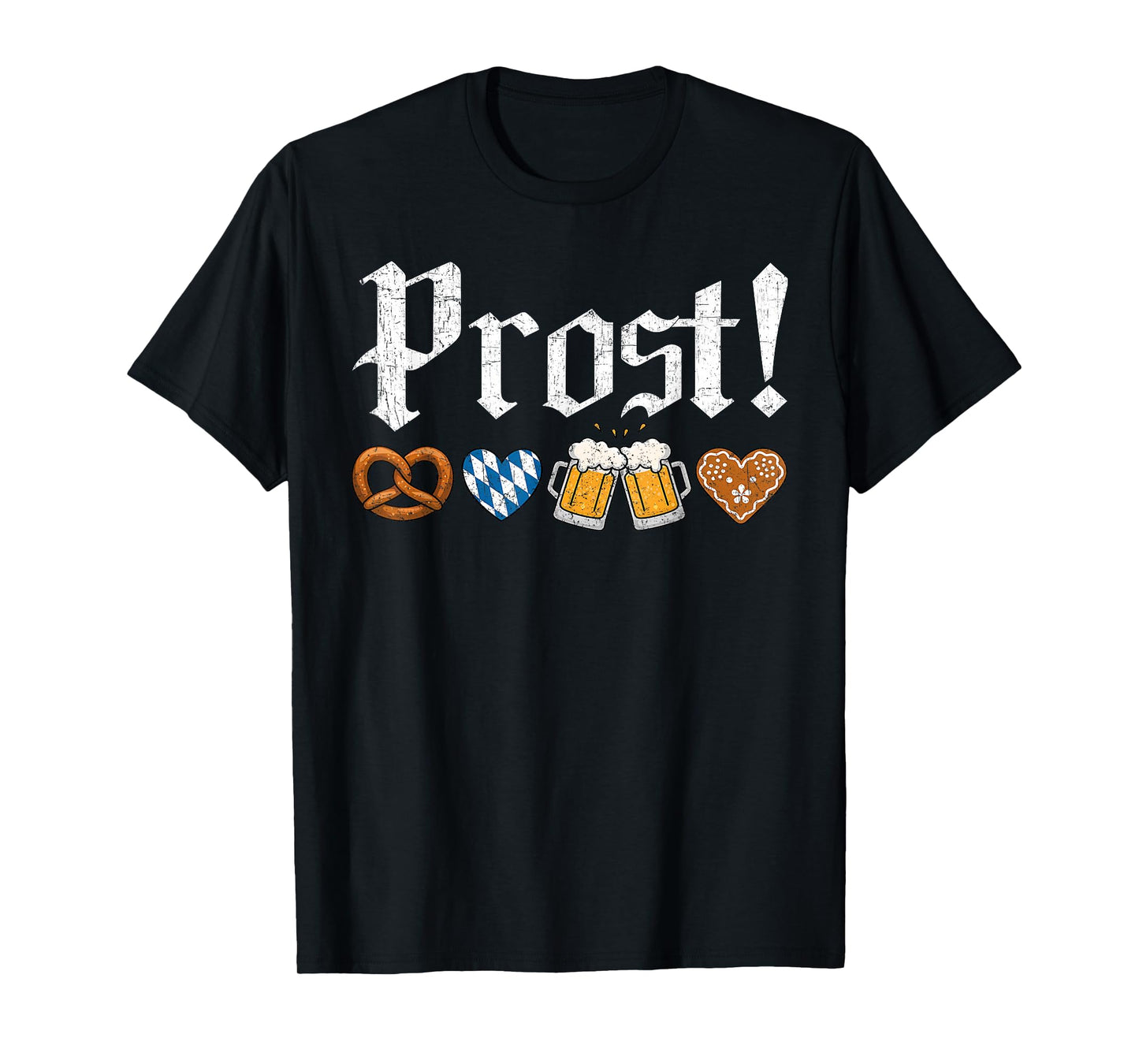 Oktoberfest Drinking Men Women Vintage Prost German T-Shirt
