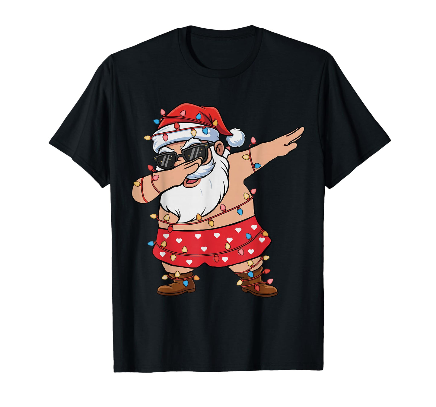 Christmas Squad Santa Dabbing Elf Family Matching Boys Girls T-Shirt