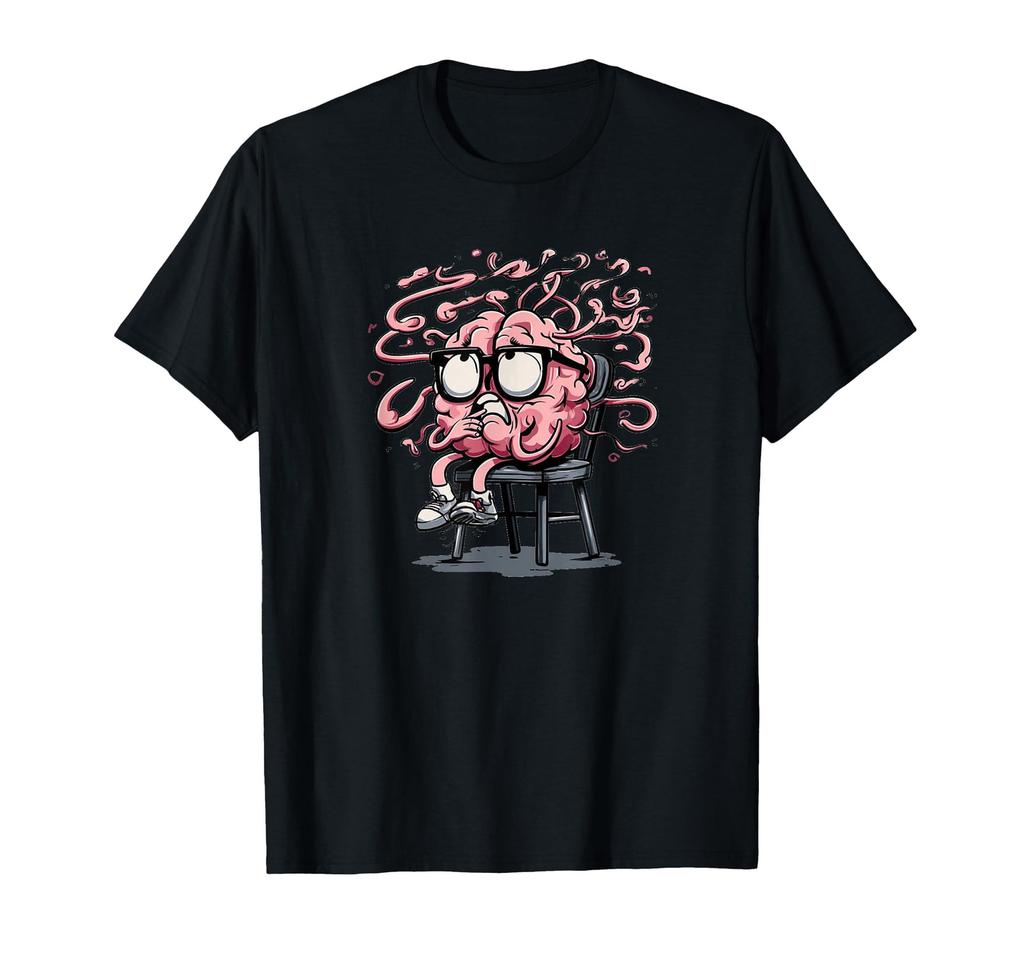 Funny Freaking Out Brain Look T-Shirt