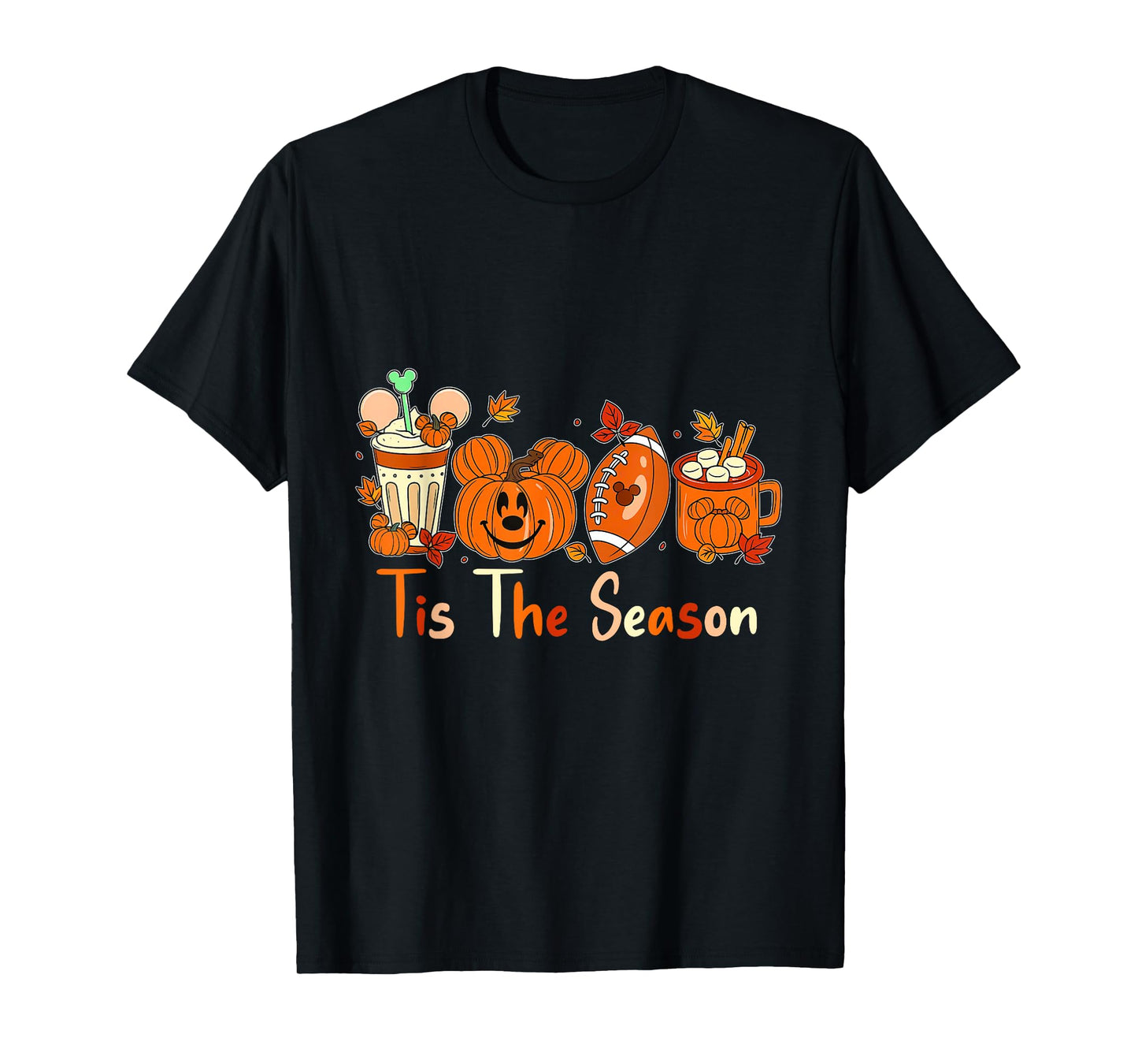 Tis The Season Fall Pumpkin Cute Autumn Halloween T-Shirt