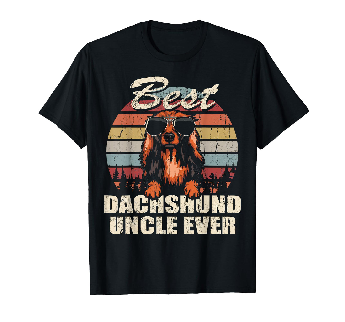 Best Dachshund Uncle Ever Funny Gift Father's Day For T-Shirt
