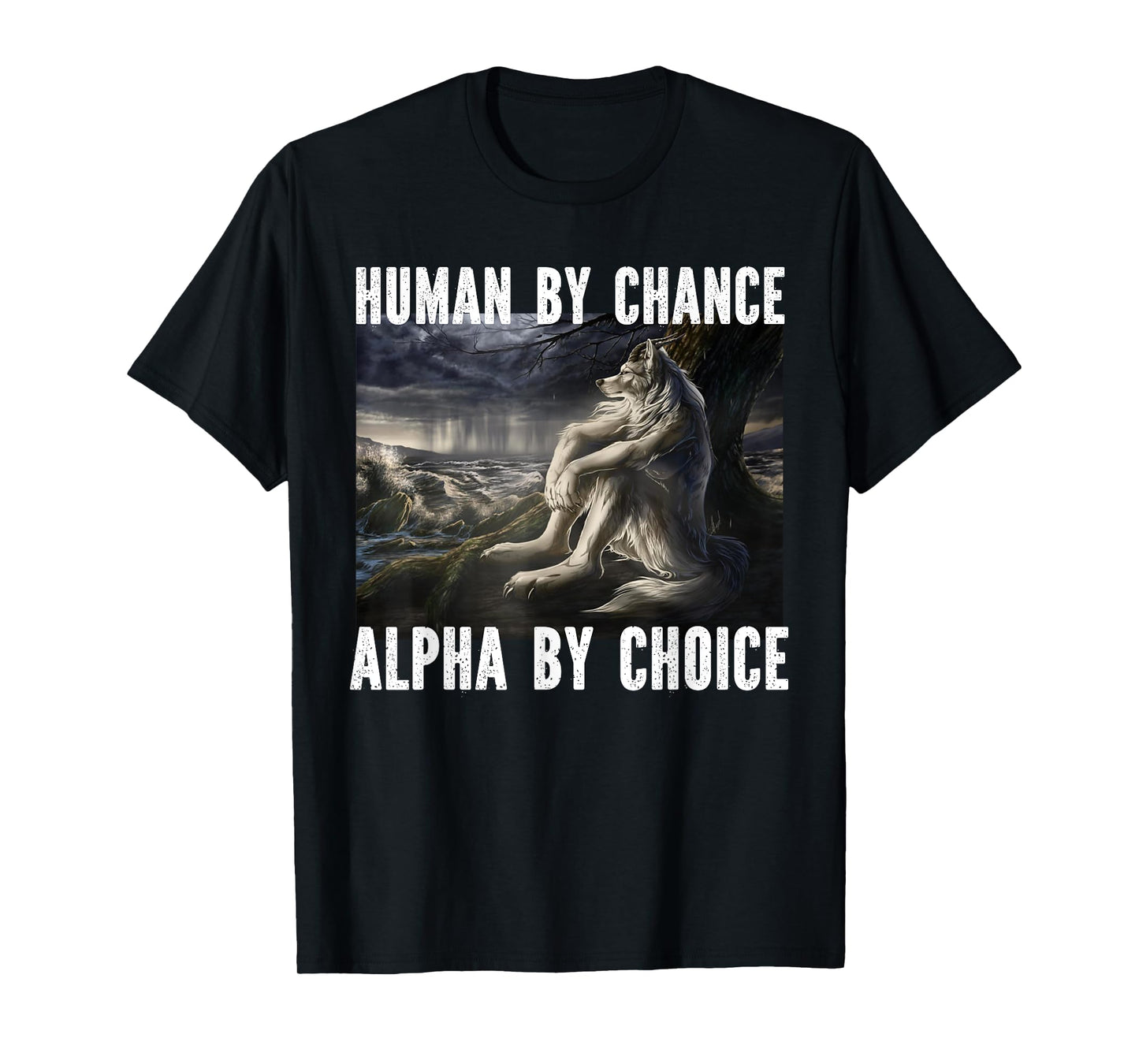 I Heart Werewolfs Alpha Funny Cringe Werewolf Wolf Meme T-Shirt