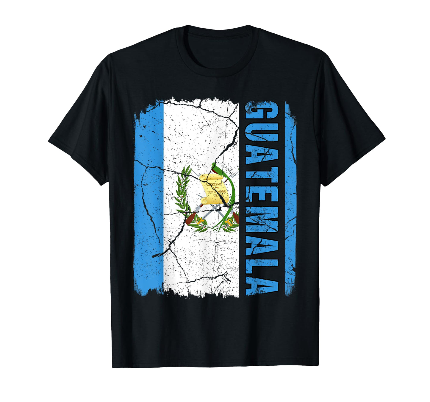 Vintage Guatemalan Flag Guatemala Pride Roots Heritage Gift T-Shirt