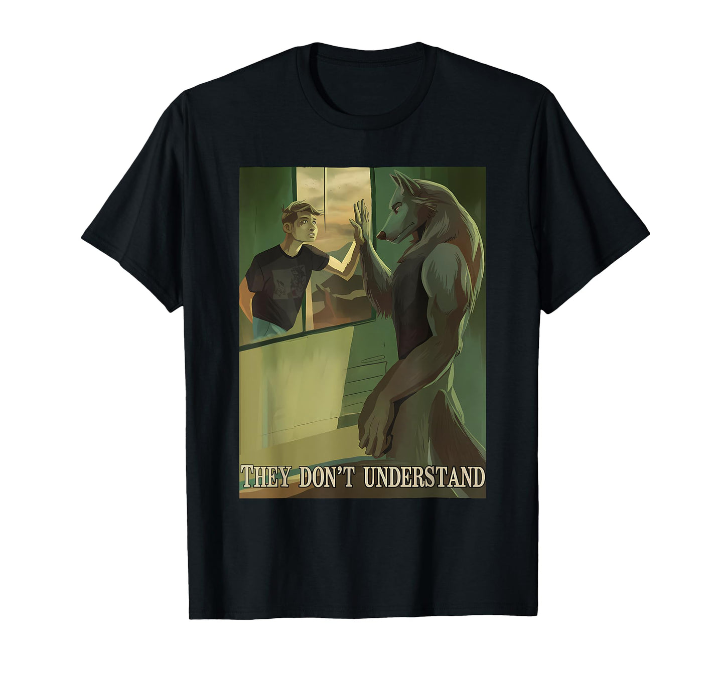 Werewolf Ripping Memes Alpha Wolf Meme They Don't Understand T-Shirt