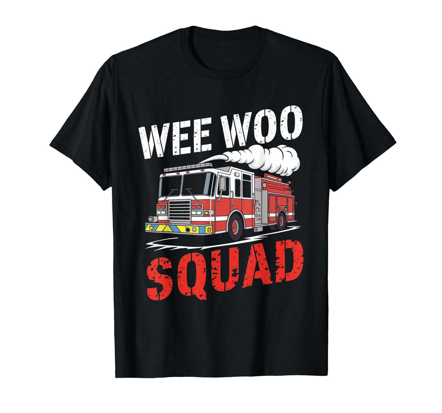 Wee Woo Squad Funny Firefighter Fire Truck Fireman Men Women T-Shirt