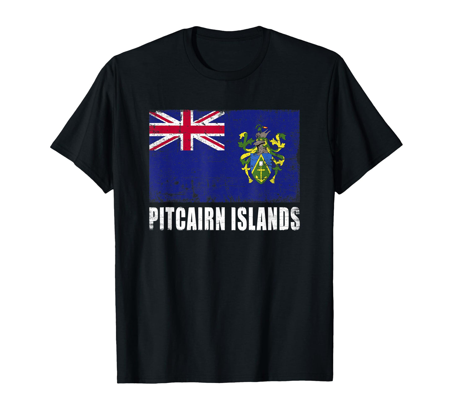Pitcairn Islands Flag Grunge Country Flag Pitcairn Islands T-Shirt