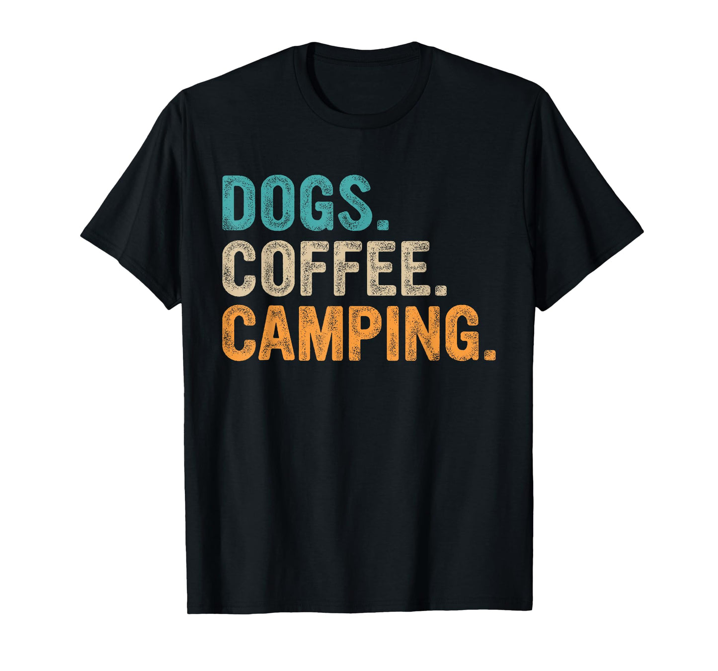 Dogs Coffee Camping T-Shirt