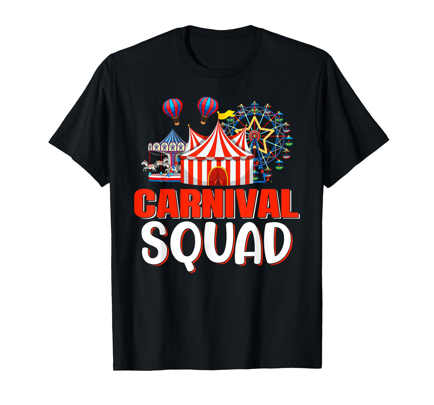 Carnival Squad Funny Circus Staff Costume Circus Theme Party T-Shirt