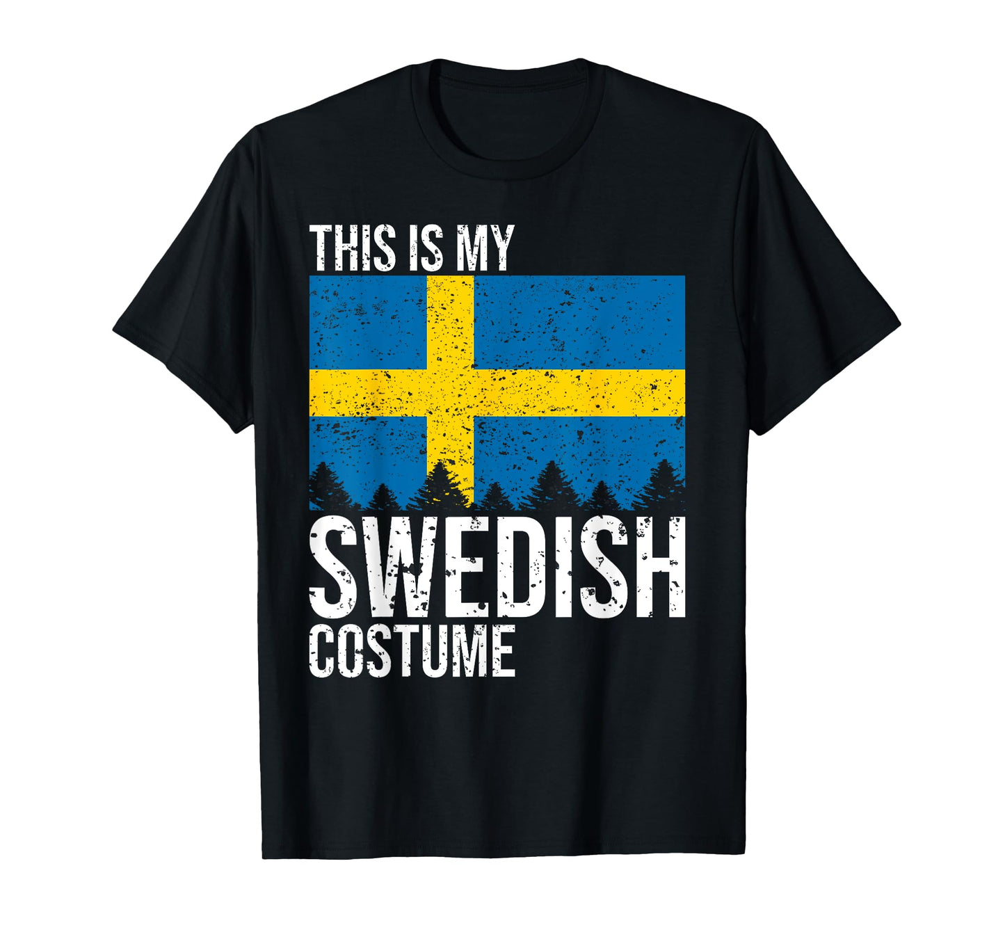 Vintage This is my Swedish Flag Costume For Halloween T-Shirt