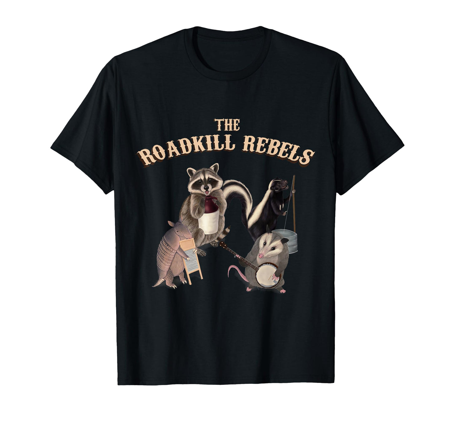 The Roadkill Rebels Band - Animals playing instruments T-Shirt