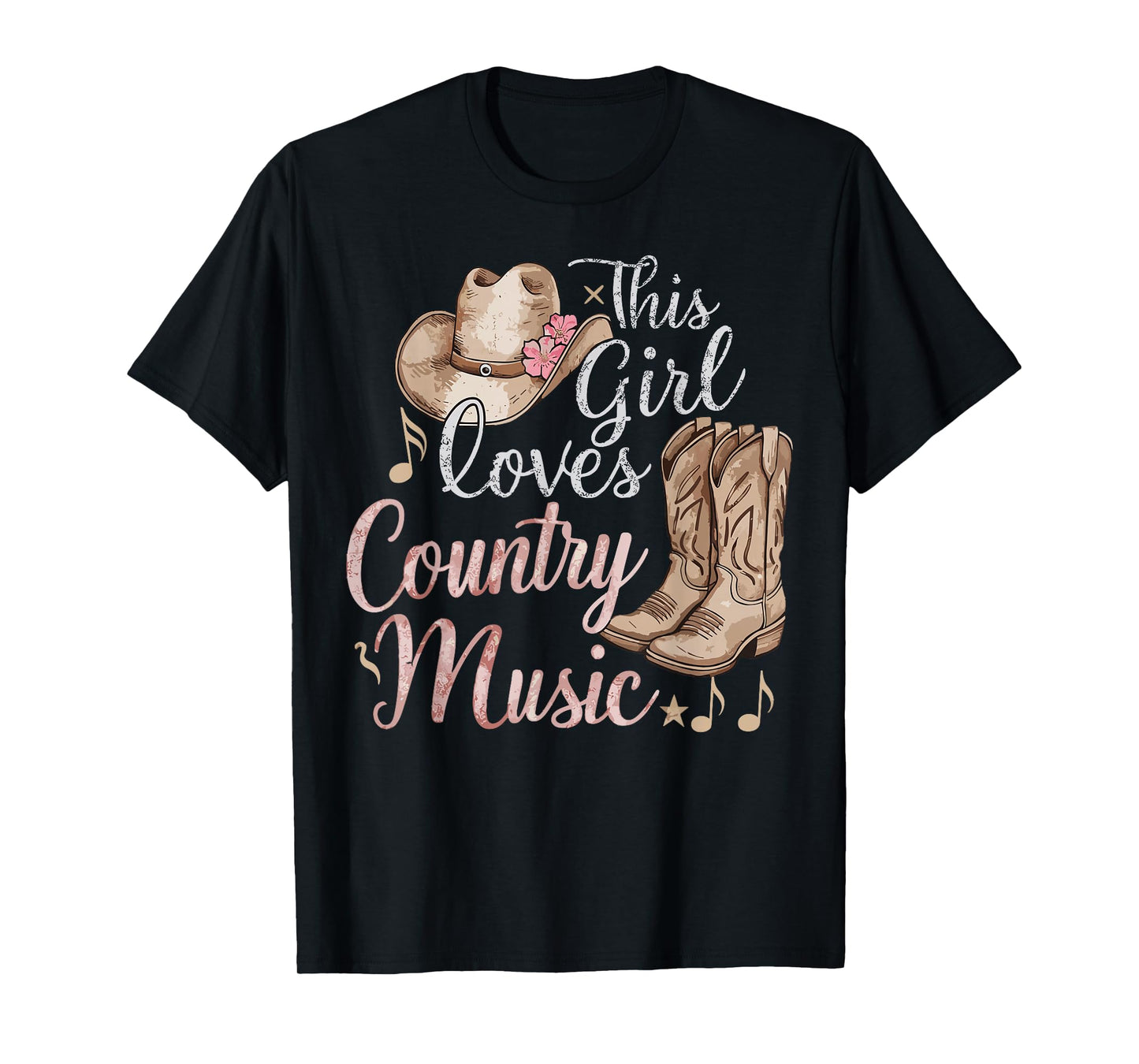 This Girl Loves Country Music T-Shirt
