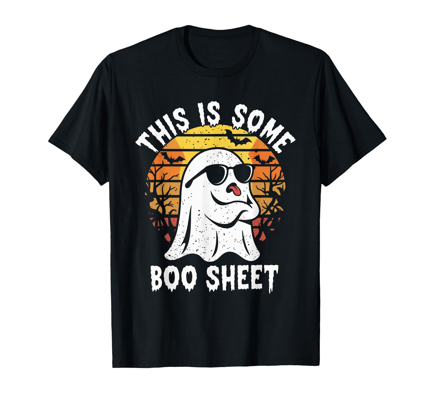 This is Some Boo Sheet Ghost Retro Funny Halloween Men Women T-Shirt