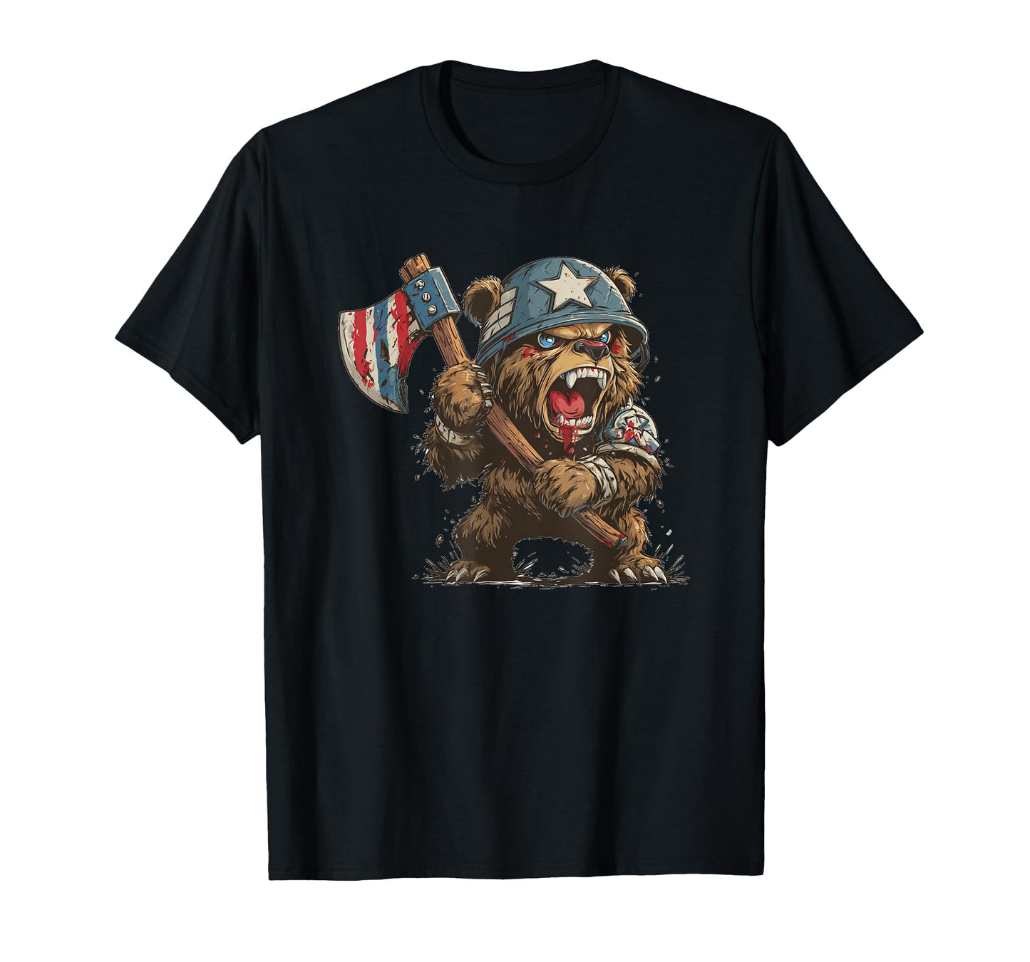 Battle Ready Bear Costume with Axe for Bears Lovers T-Shirt