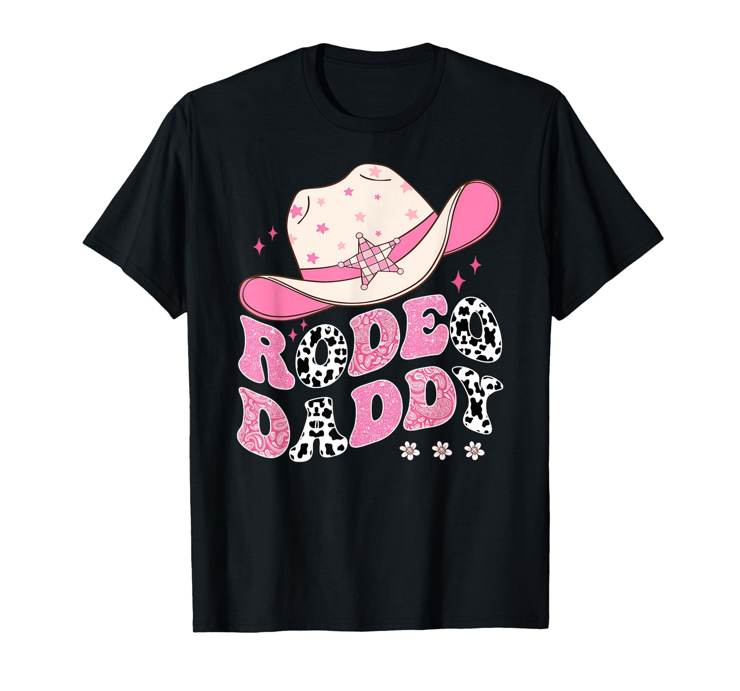Rodeo Daddy Pink CowGirl 1St Birthday Family Matching T-Shirt