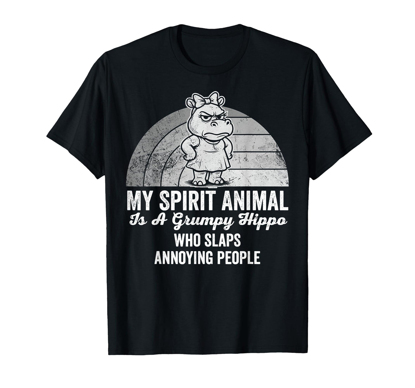 My Spirit Animal is A Grumpy Hippo T-Shirt