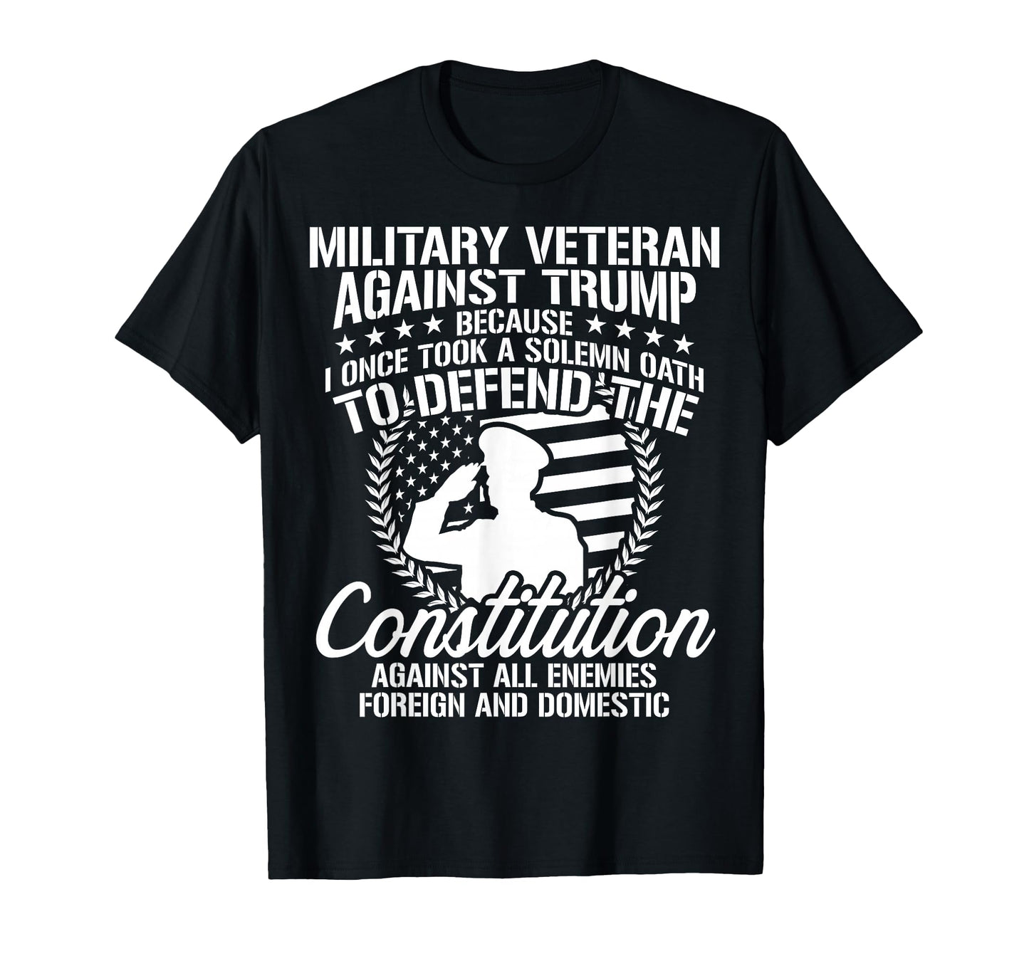 Military Veterans Against Trump 2020 USA Election T-Shirt