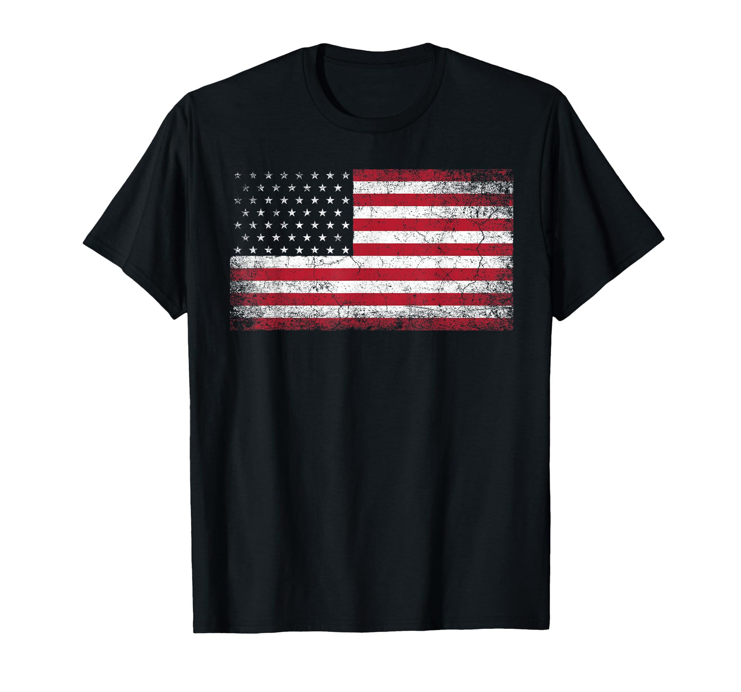 4th of July American Flag Vintage Country T-Shirt Small