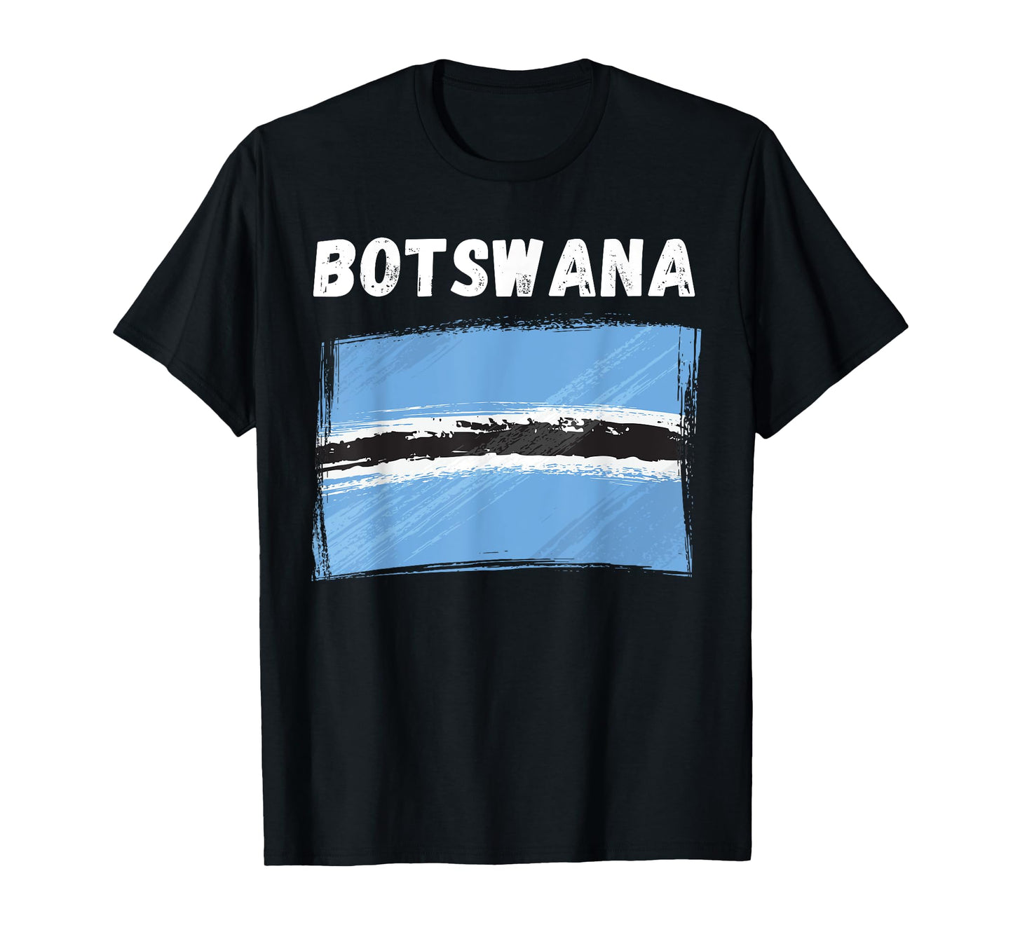 Botswana Flag Vintage Grunge Batswana Flag Botswana Souvenir T-Shirt