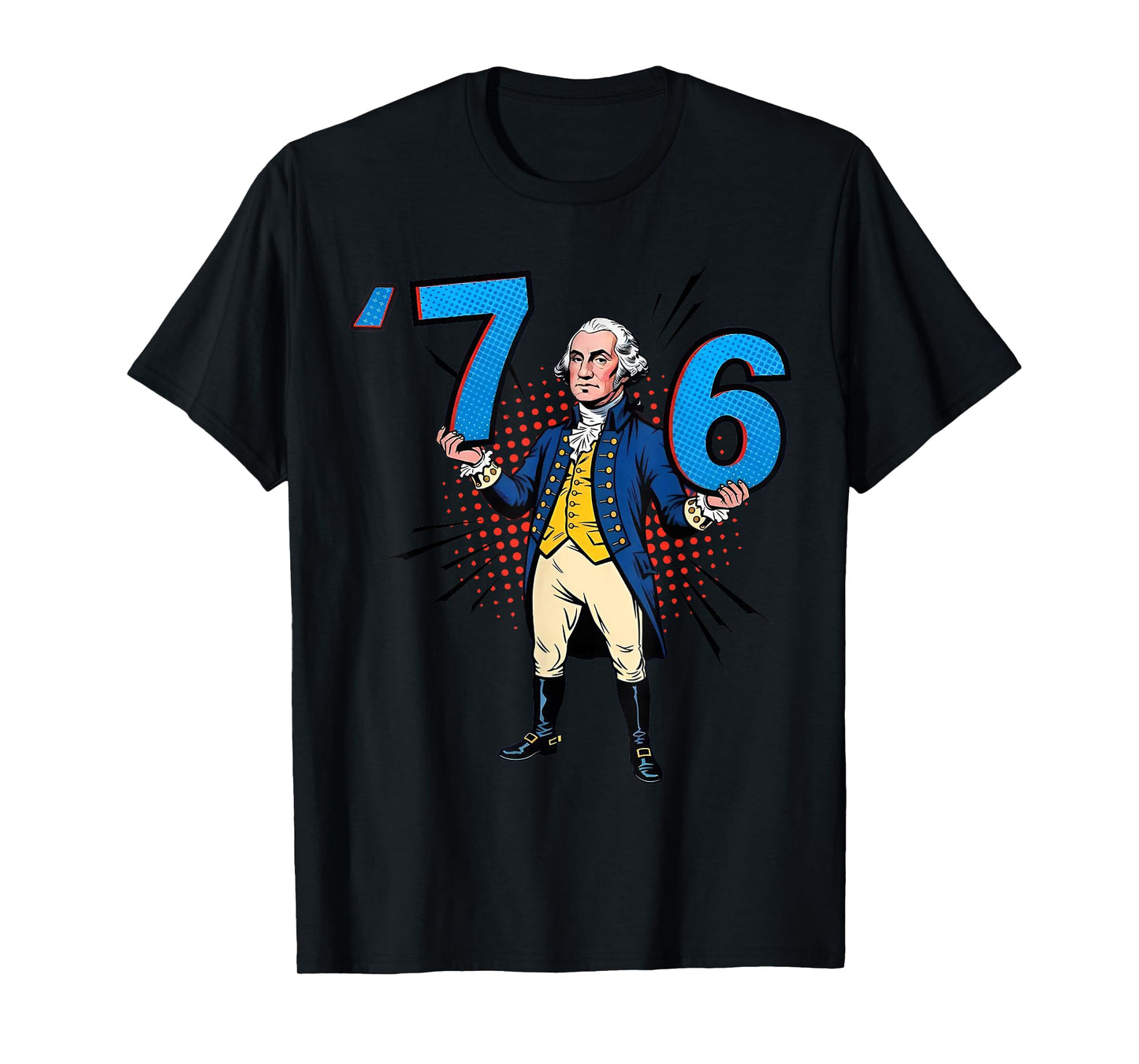 George Washington 76 Yeeted Six Seven T-Shirt