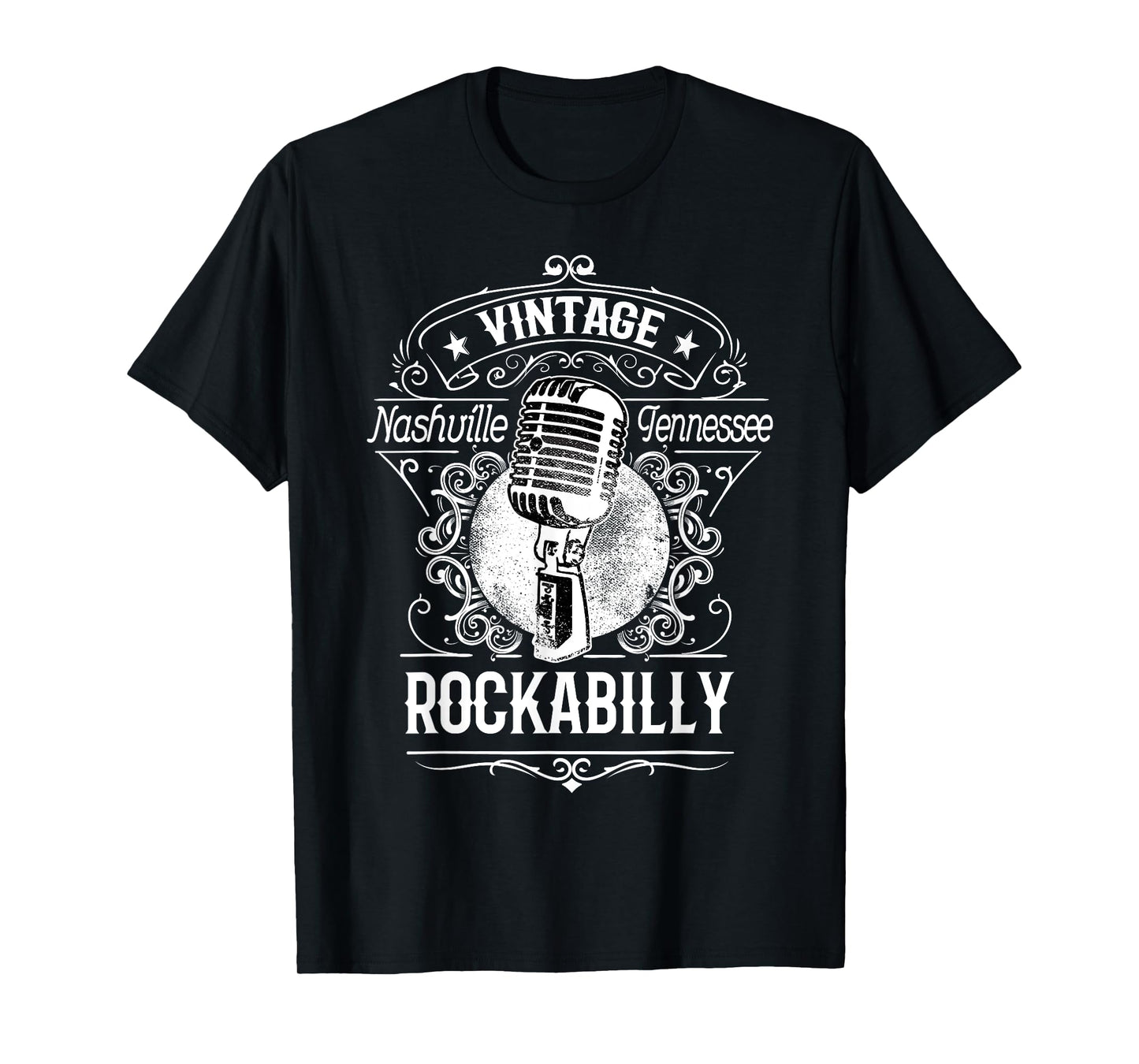 Rockabilly Greaser Vintage Nashville Tee Retro Tennessee T-Shirt
