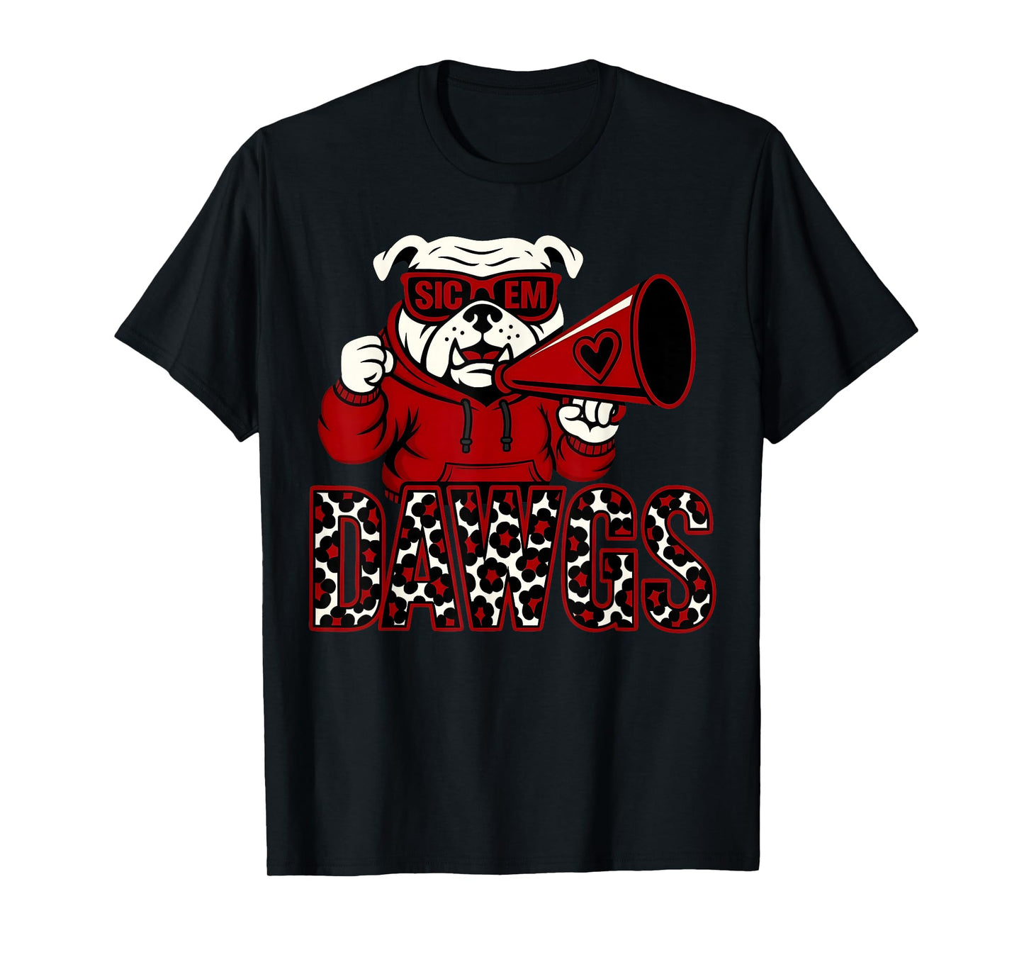 Retro Sic Em Cool Bulldog Name Dawgs Gift for Men Women Kids T-Shirt