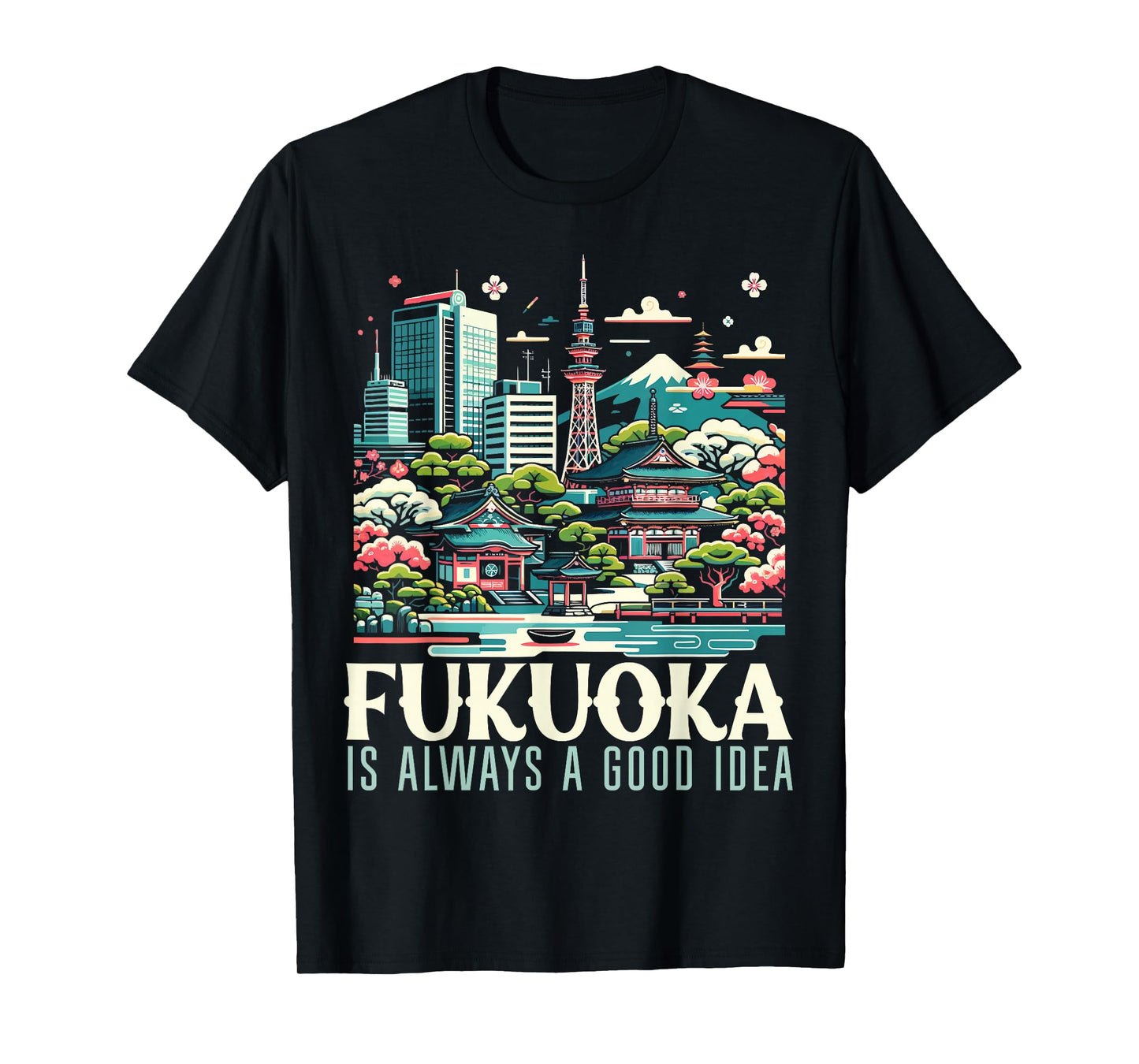 Fukuoka Japan Country Travel Vacation Japanese T-Shirt
